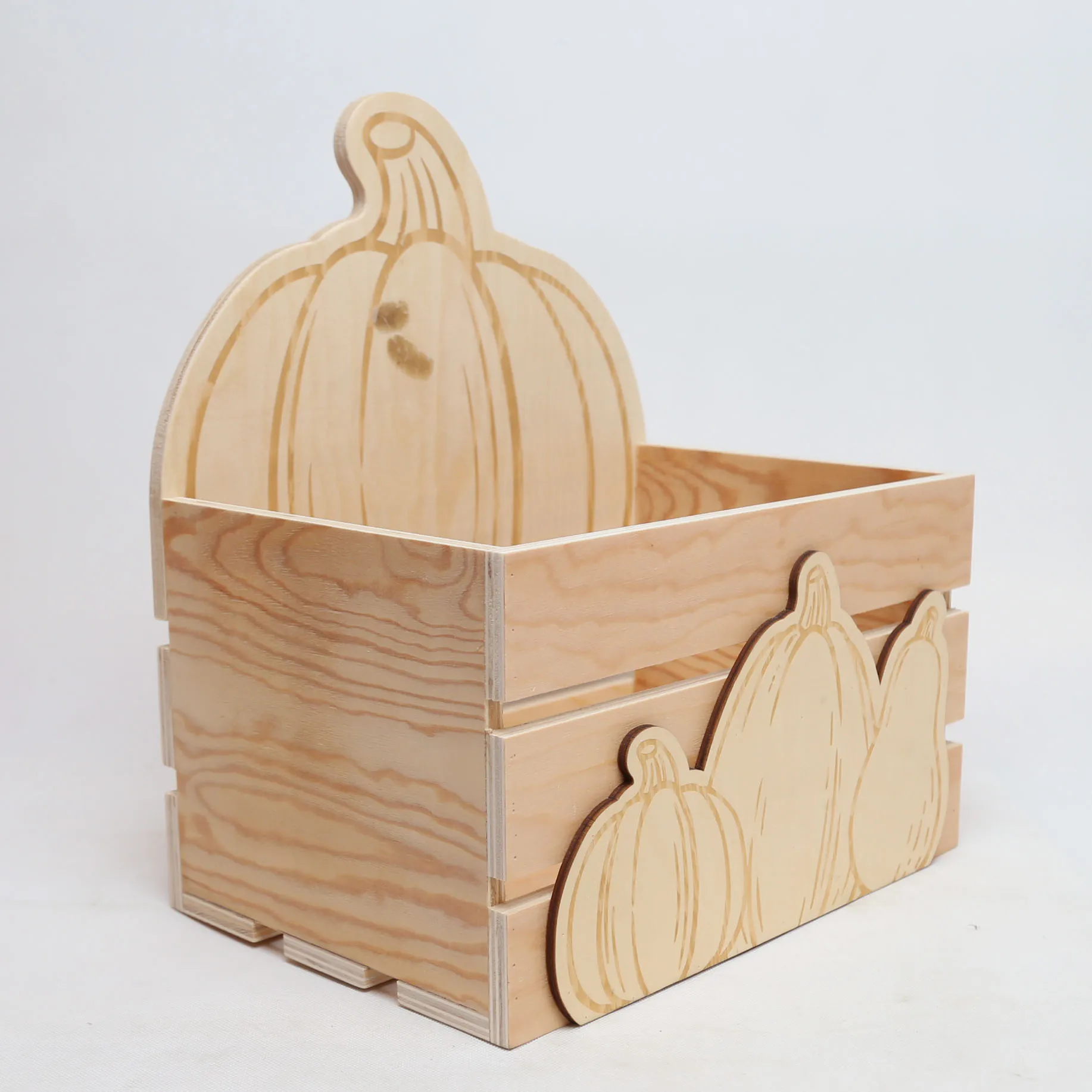 new style pinewood wooden storage crate