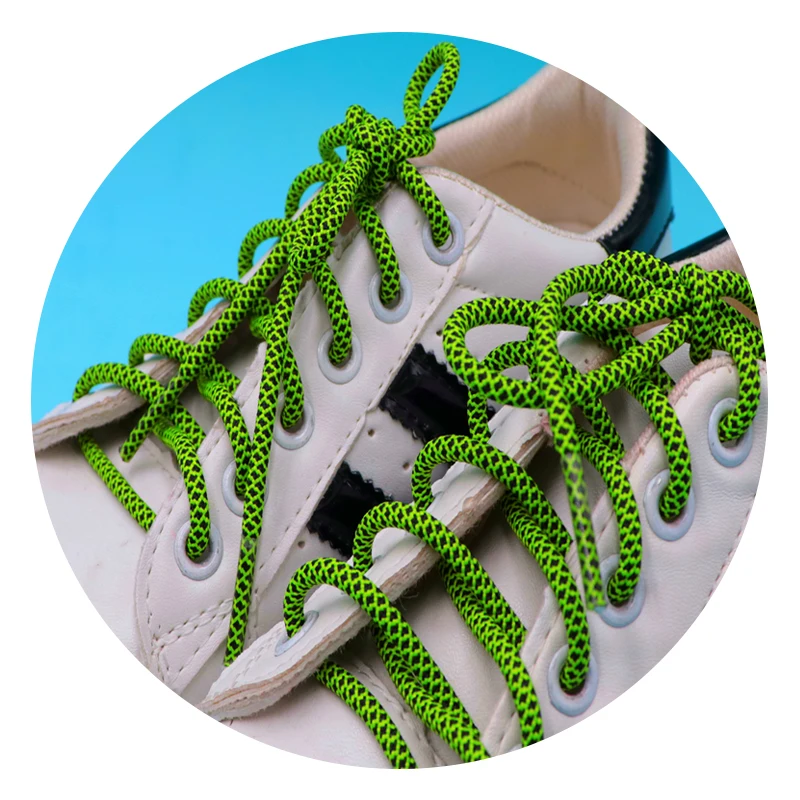 

Weiou New Design Classical 120cm Length Round Two Color Polyester Shoelaces Support Custom With Great Price For Sport Sneakers, Customized