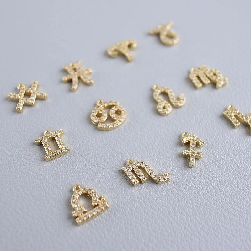 

18k Gold Plated Zodiac Charms DIY