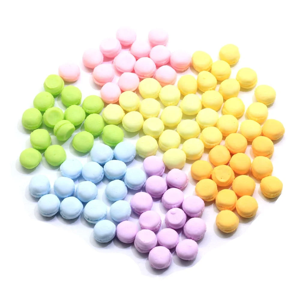 

Kawaii Wholesale 3D Mini Macarons Cake Resin Cute Sweets Snack Cabochon Finding For Jewelry Accessories Earring Charms, Picture