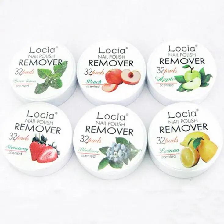 

portable package Nail Polish Remover pads nail easy, White
