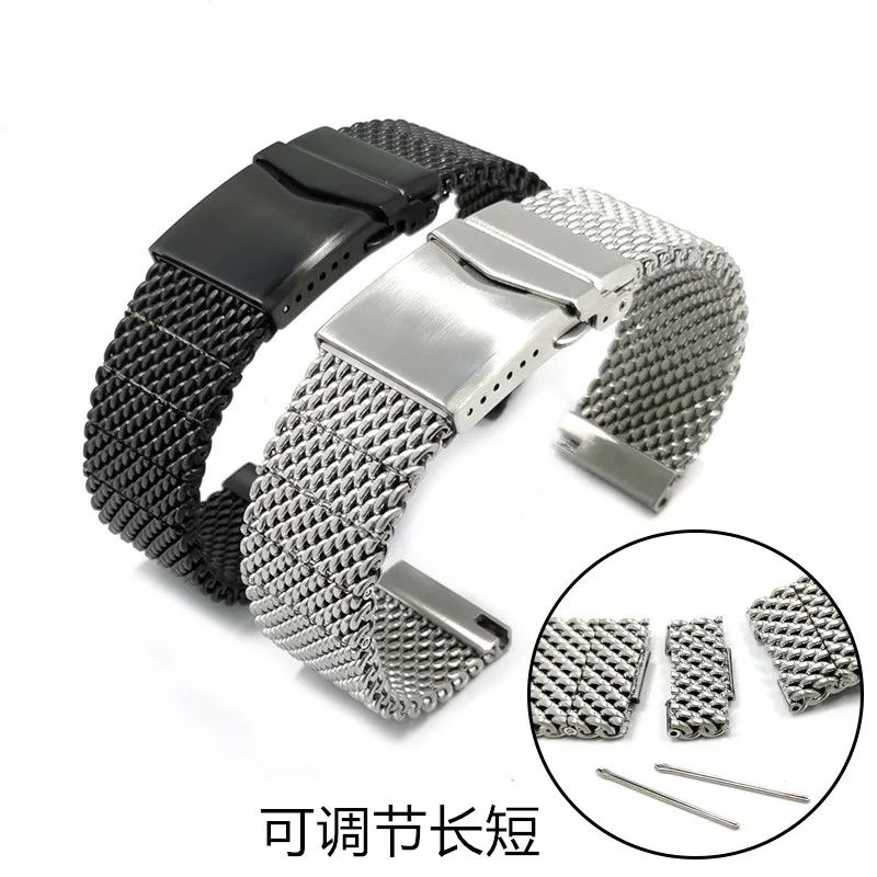 

quick release shark mesh high quality watch band strap