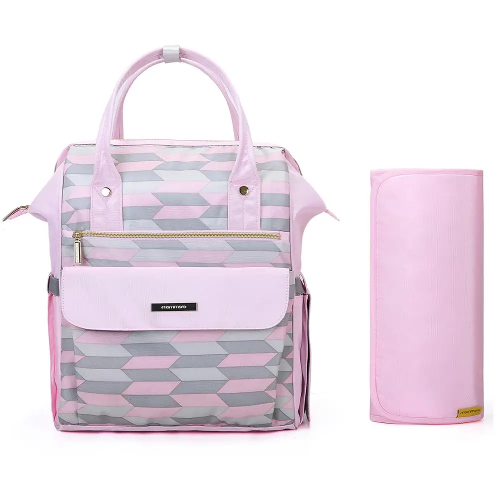 

Premium multifunction portable mummy nappy bag baby diaper backpack, Black,pink,blue