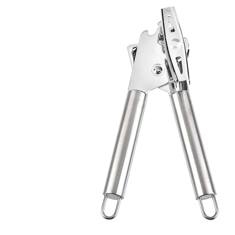 

Kitchen Stainless Steel Can Opener Simple Durable Household Gadgets Multi-functional Non-slip Handle Opener