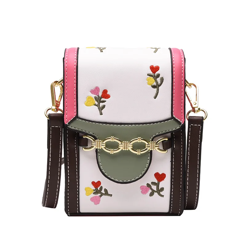 

Fashion  mobile phone bag 2021 summer Korean fashion embroidered women's shoulder cross-body bag, Popular colors