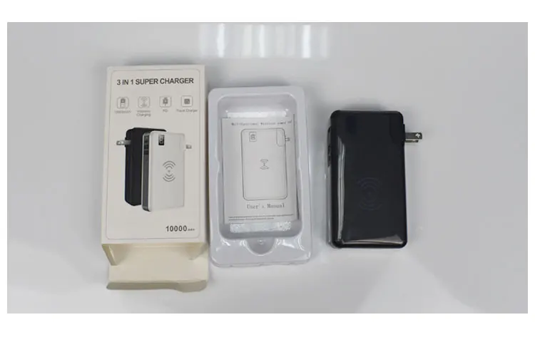 Power Bank 10000mAh Wireless Charger fast Charge power bank USB for iphone X For samsung S8 5V/2.1A Portable - ANKUX.COM
