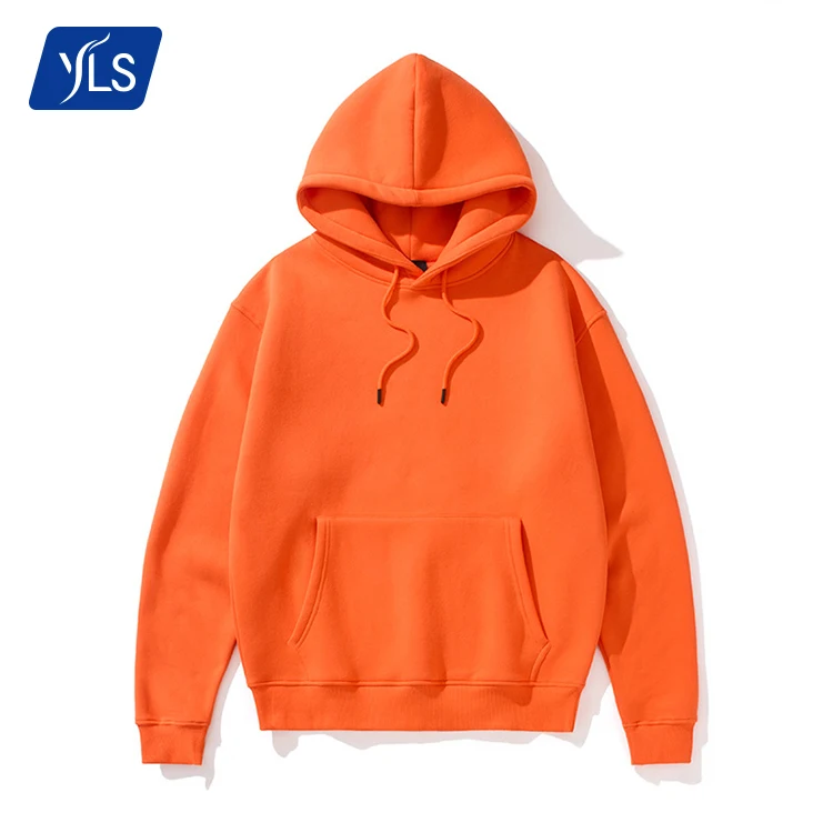 

YLS Print On Demand 330 gsm 100% Cotton Streetwear High Street Loose Custom Embroidered Oversize Men Hoodies