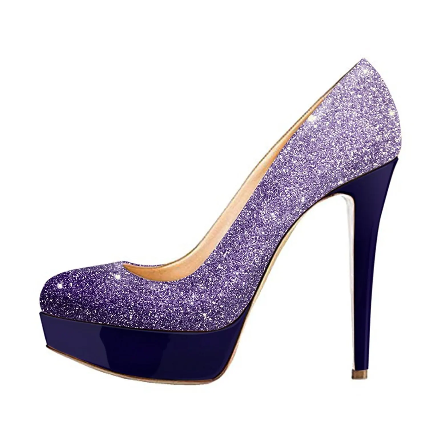 

Party Wholesale Glitter Shining Stiletto Glitter Pumps Sexy Platform High Heels Shoes For Women, Green, purple, gold, wine red