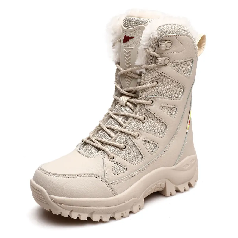 

YZ New Fashion Trend Oversized snug and Suede Jungle combat boots