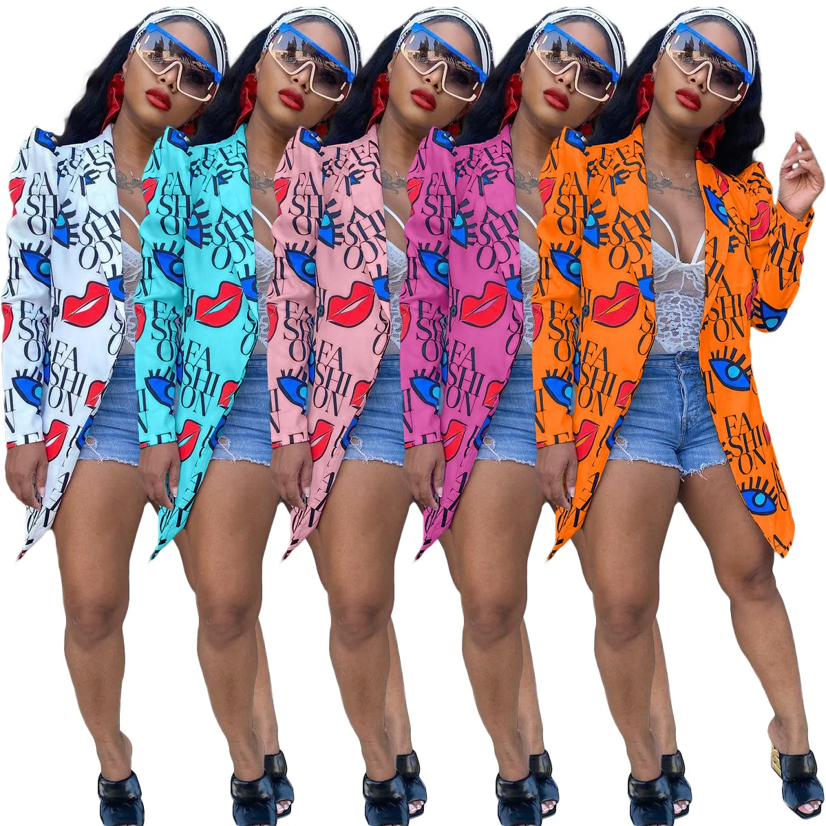 

ALS-265 Fashion Digital Printing Slim Fit Casual Fashion Suit, Picture