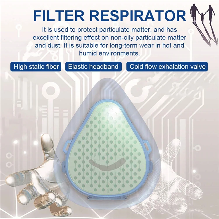 KingCare S9 Reusable Washable Food Grade Silicone Pollution N99 Air Purifier Fashion Half N95 Face Mask for Germs Allergies PM2.5 Pollution - KingCare | KingCare.net
