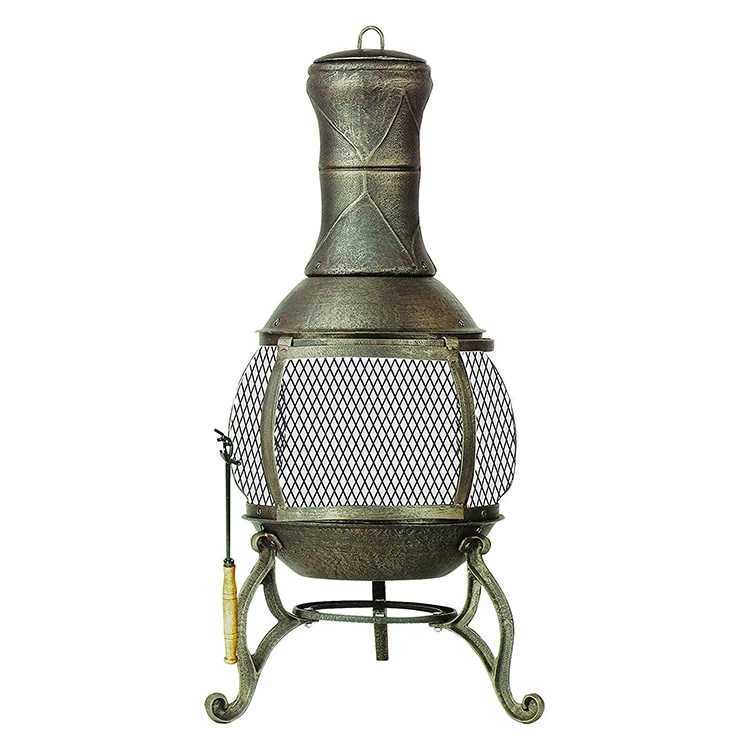

Classical Bronze Design Outdoor Steel Fireplace Model Firepits for Garden Use