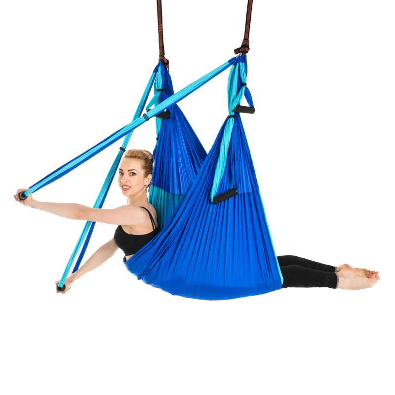 

Hot 6 Handles Anti-Gravity Yoga Hammock Trapeze Home Gym Hanging Belt Swing Strap Pilates Aerial Traction Device