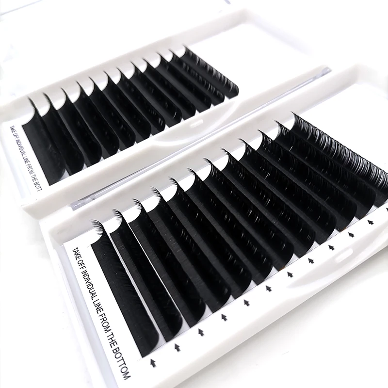 

Free Sample Individual Eyelash Extensions Private Label Korean PBT Russian Volume Easy Fan Lash Extensions Set Wholesale