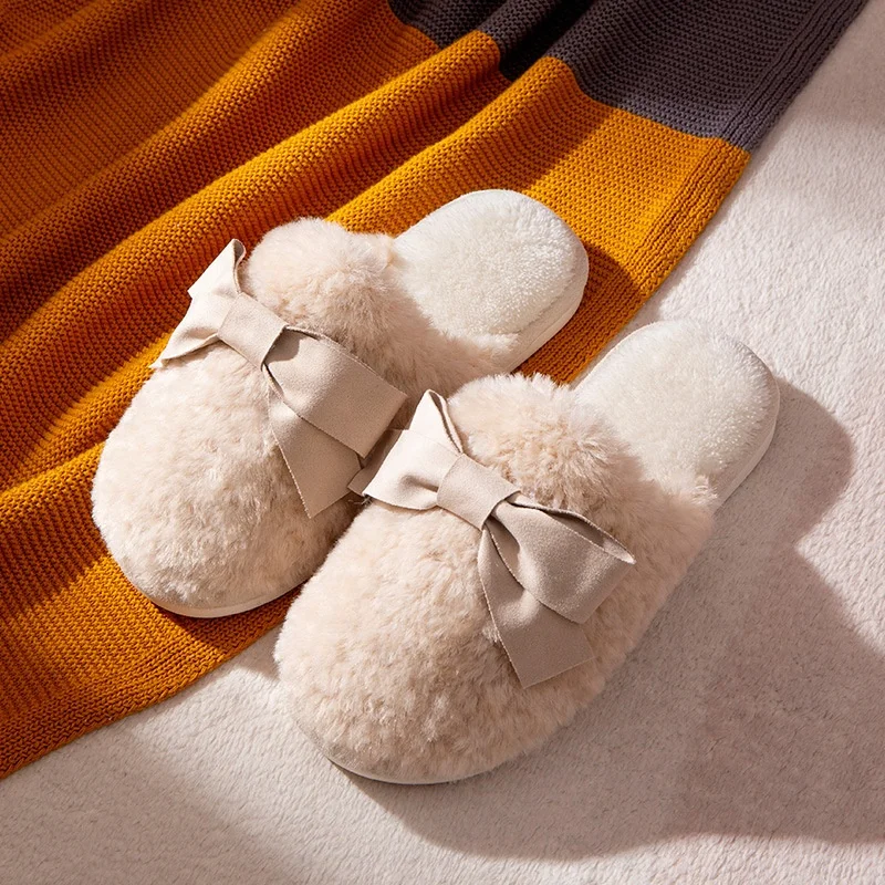 

2021 New Style Fur Non-Slip Soft Cotton Household Slippers For Couples Slippers