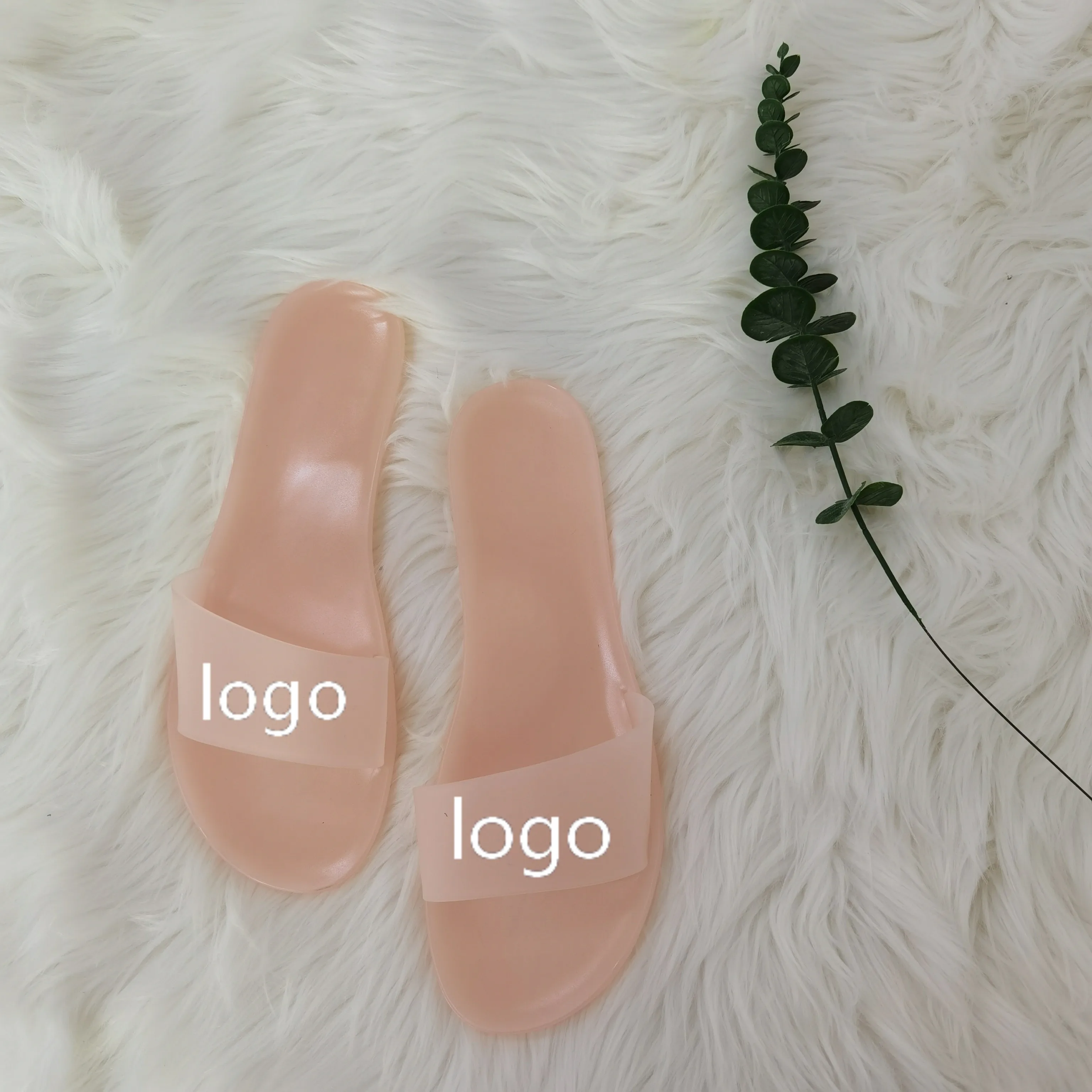 

Custom Blank Slides Footwear Summer WholesaleFlat Custom Logo Designer shoes jelly sandals