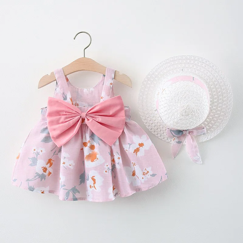 

Summer 2021 chrysanthemum big bow grass beauty girl hat skirt, Picture shows