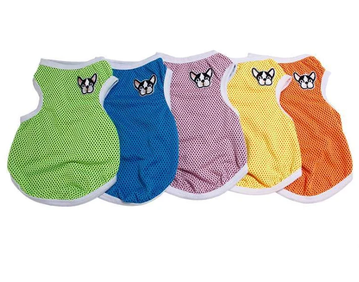 Wholesale Customization Sport Mesh Breathable Vest Pet Shirt Summer Dog