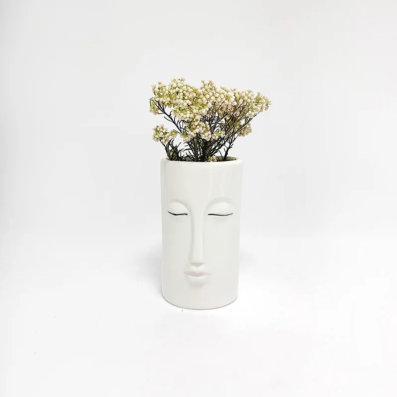 

Cute Sunny Girl Mini Succulent Ceramic Plant Pot