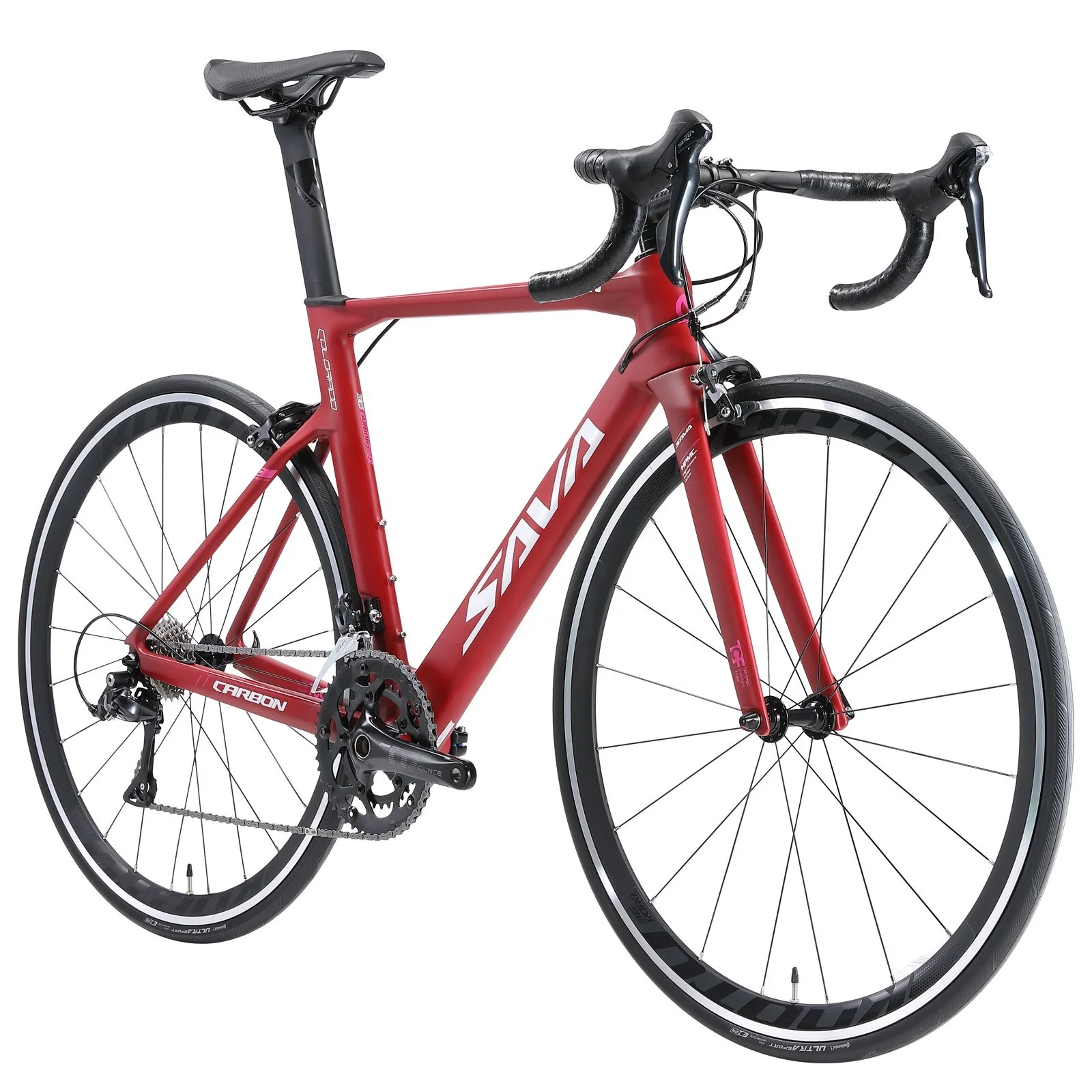 

SAVA R09 racing bike 22 speed carbon fiber frame 105 sets road racing bicycle, Black / red