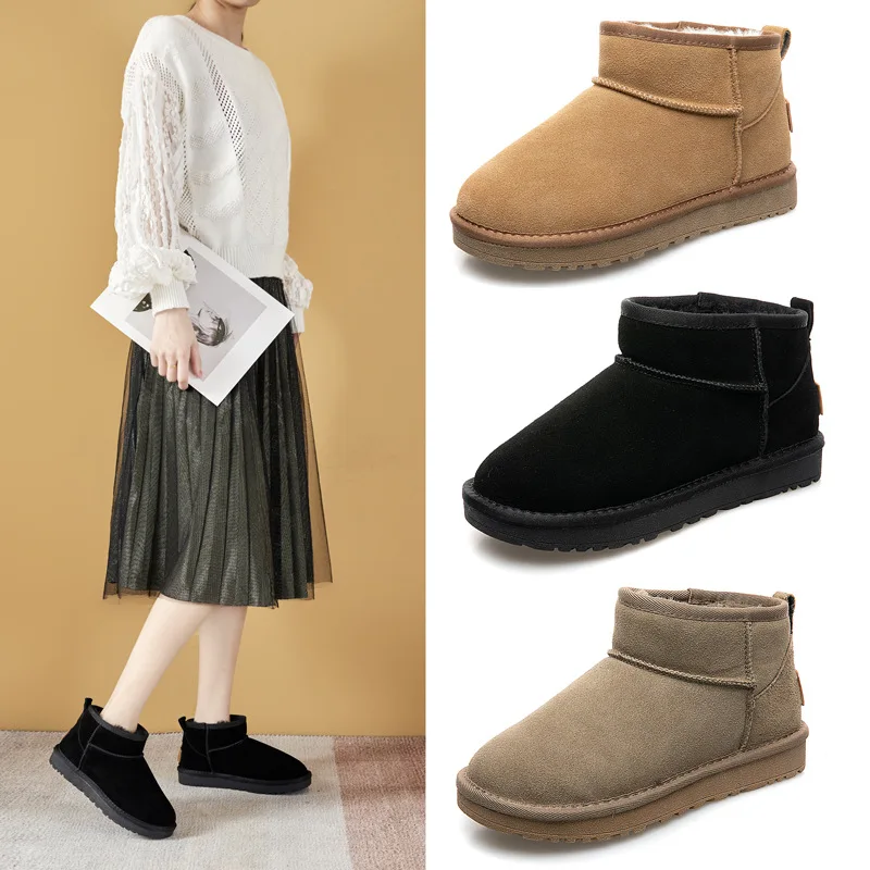 

Wholesale Winter Luxury Outdoor Ugging Shoes Fur Snow Uggly Boots For Women