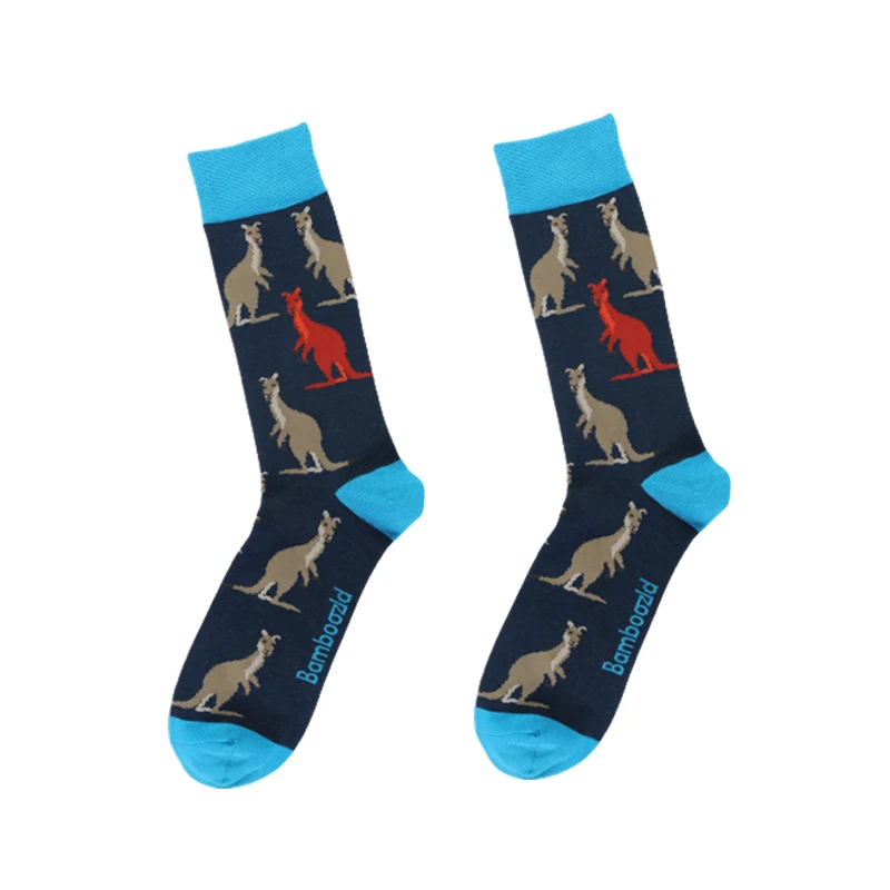 

Wholesale colorful cute animal bamboo men designer pattern dress socks, Custom color