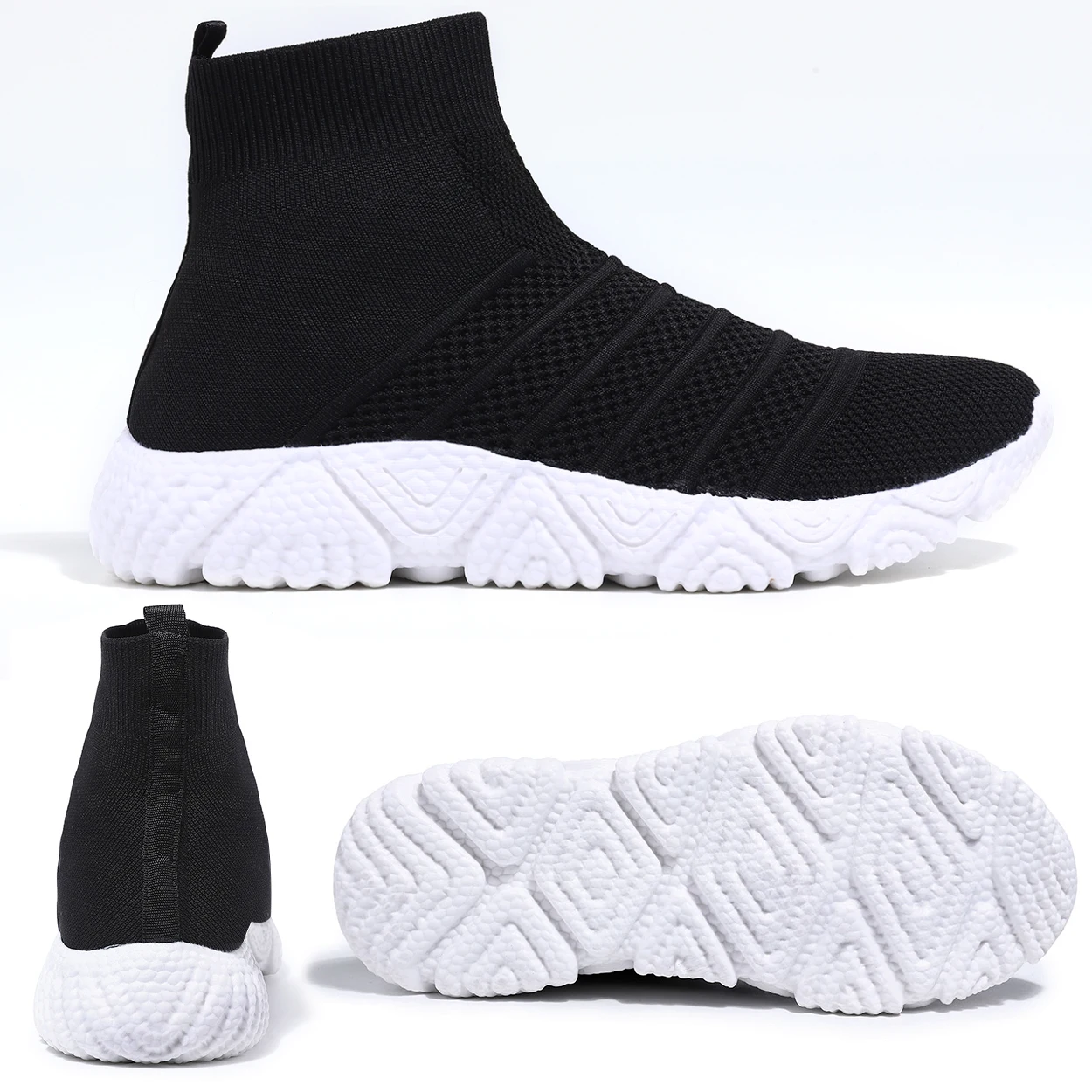 

New Arrival men shoes arch support slip-on anti-slippery light wight women sneaker shoes outdoor sport casual sock shoes, 5 color