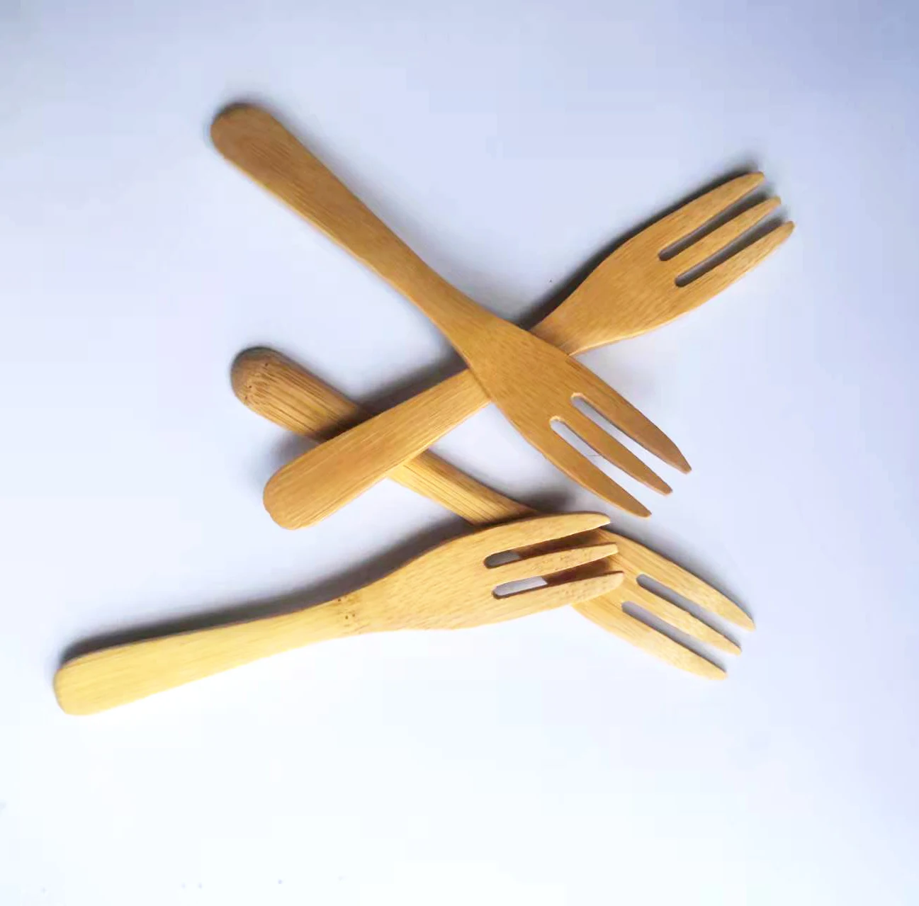 

Bamboo fork high temperature bamboo workshop tableware fruit fork custom wholesale, Natural