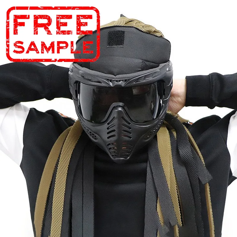 

Free Sample Dispoable Protect Face Airsoft Paintball Speedqb Protective Tactical Mask with Goggles Glasses