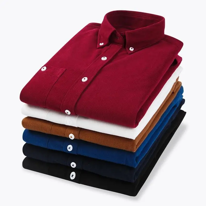

Gulidd New Arrival Men'S Solid Formal Long Sleeve Spring Fasion Plain Shirts