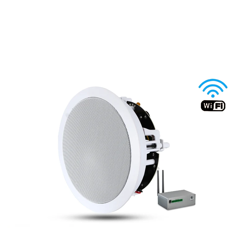 Oupushi VX8-C Wifi Speaker In Ceiling Wall Speaker Audio Player  Smart Home Background Music System Multiroom Individual Control