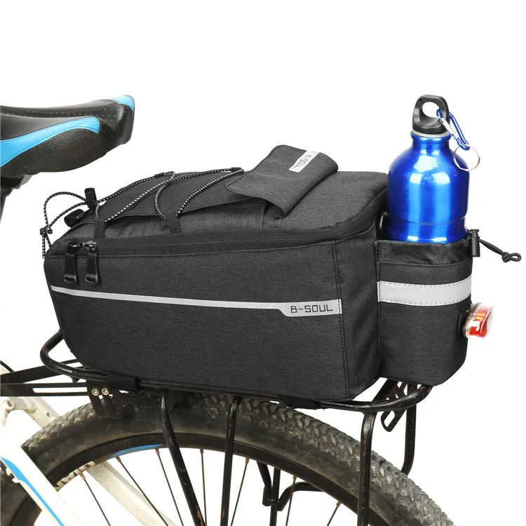 

Design of waterproof insulation lining cycling equipment travel bicycle bag, Grey black