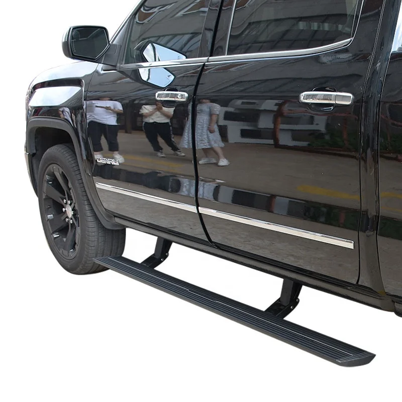 

Noble 4x4 aluminum Three support frames running boards electric threshold step For GMC SIERRA 2014 2018 truck steps