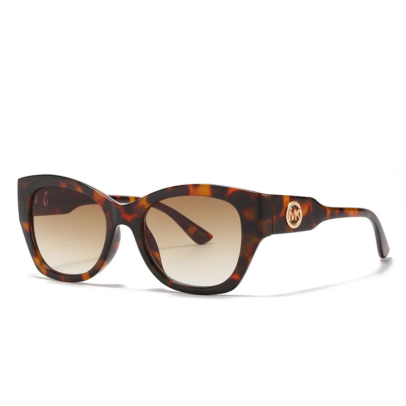 

Custom Logo Brown Gradient Square Cat Eye China Shades Sunglasses Women