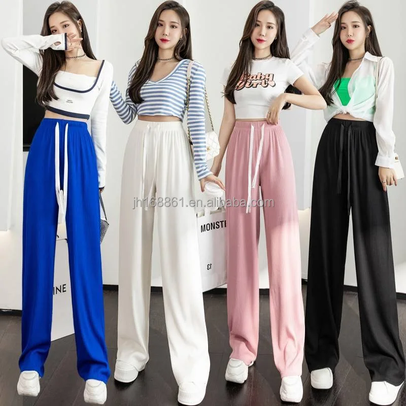 

2022 low price wholesale new fashion pants Korean leisure high waist pants women's leisure pants, Customized colors