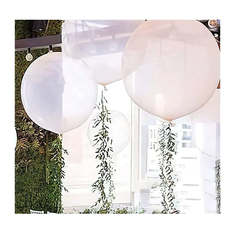 

ALO 36 inch Large Big Giant 36in Round Thick Latex Helium Transparent Clear Balloon Valentine Day Decorative Party Ballon