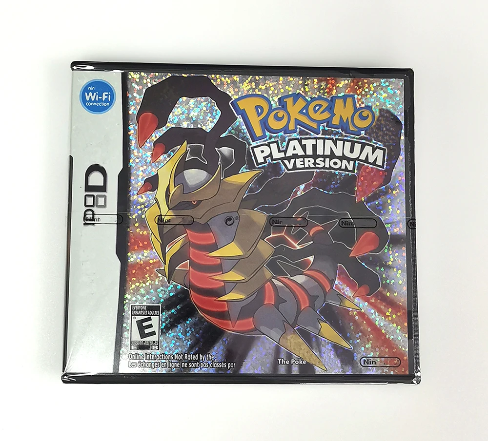 

Poke mon Platinum Version Game Cartridge With Box and Manual For DS 2DS 3DS Game Console
