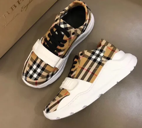 

2022 Check pattern leather and suede Arthur sneakers women and men casual shoes brand men shoes
