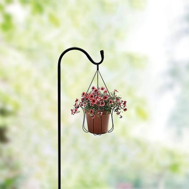 Jh-mech Garden Hook Metal Garden Poles For Hanging Bird Feeders Flag ...