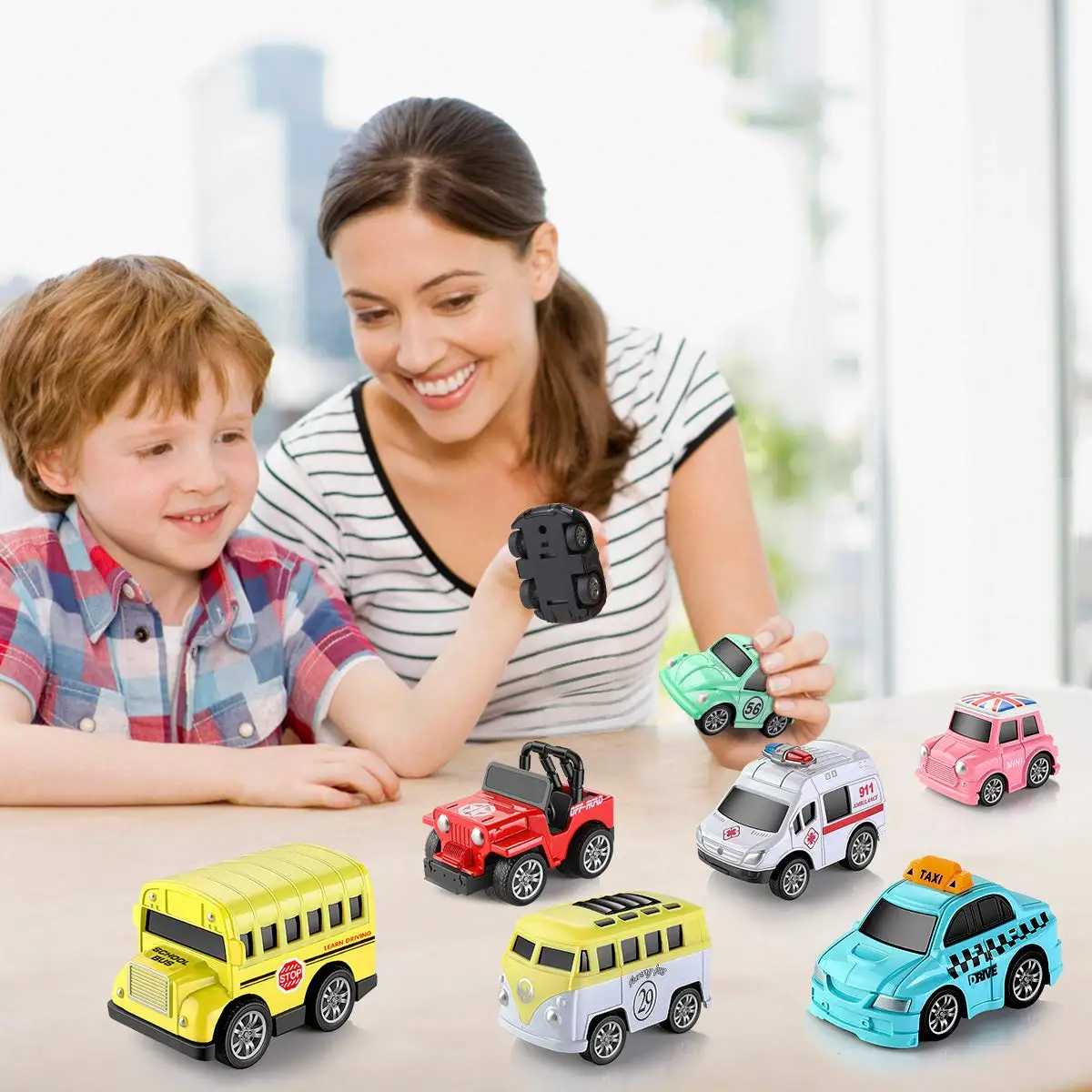 2021 Popular 8pcs Toys Pull Back Vehicles For Kids Buy Go Car Toy