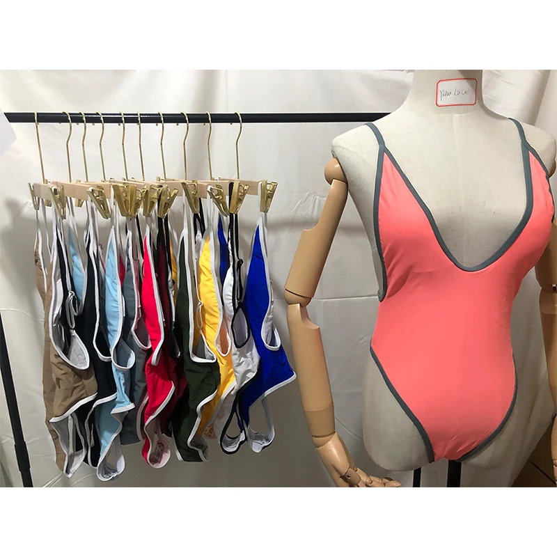 

Wholesale 11 Color Sexy Micro Mini Bikini Deep V Neck Thong Push Up Bikini Set Woman Bikini Swimsuit, 11 colors