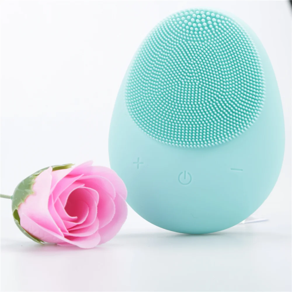 

Facial cleansing silicon ultrasonic face exfoliate brush