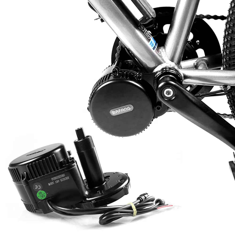 

Newest ready to ship super wholesale Bafang BBS02B 48v 750w mid drive motor electric bicycle conversion kits, Balck