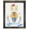 Wood Stained Frame Both Standing and Hanging Photo Frame/Picture Frame