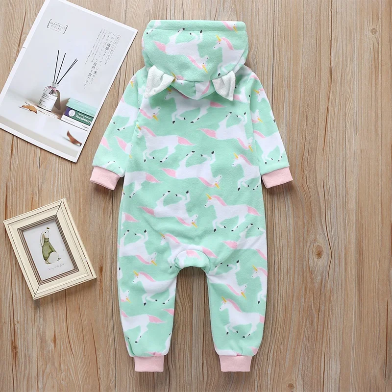 

Unicorn Newborn Girl Jumpsuit Crawling Suit