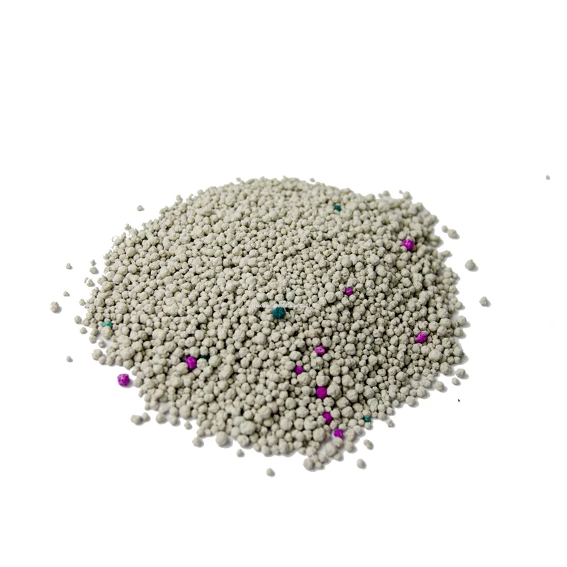 

Ball shape Bentonite cat litter bulk sand for pet cleaning, White/grey