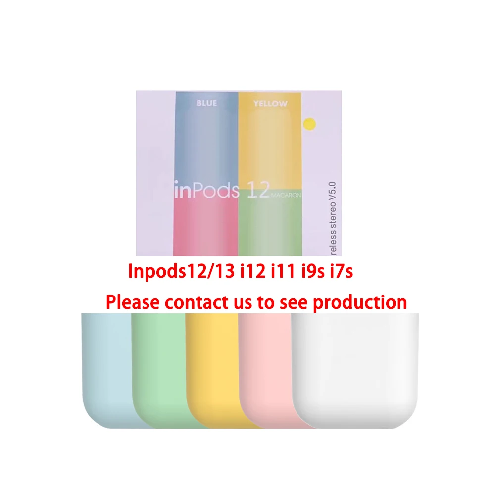 

DF High Quality Colorful Colorido Wireless Tws I12 Inpod I12 Macaron Tws Inpods 12 I12 Tws