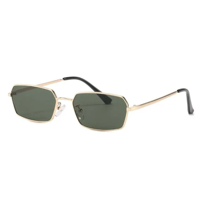 

Fashion Irregular Rectangle Sunglasses 2021 Women Vintage Clear Ocean Lens Eyewear Men Square Silver Mirror Sun Glasses UV400, Picture colors