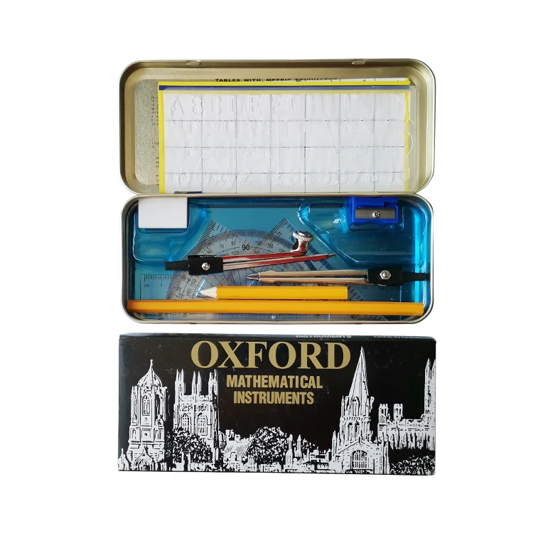 School Stationery Set 13pcs Oxford Geometry Box