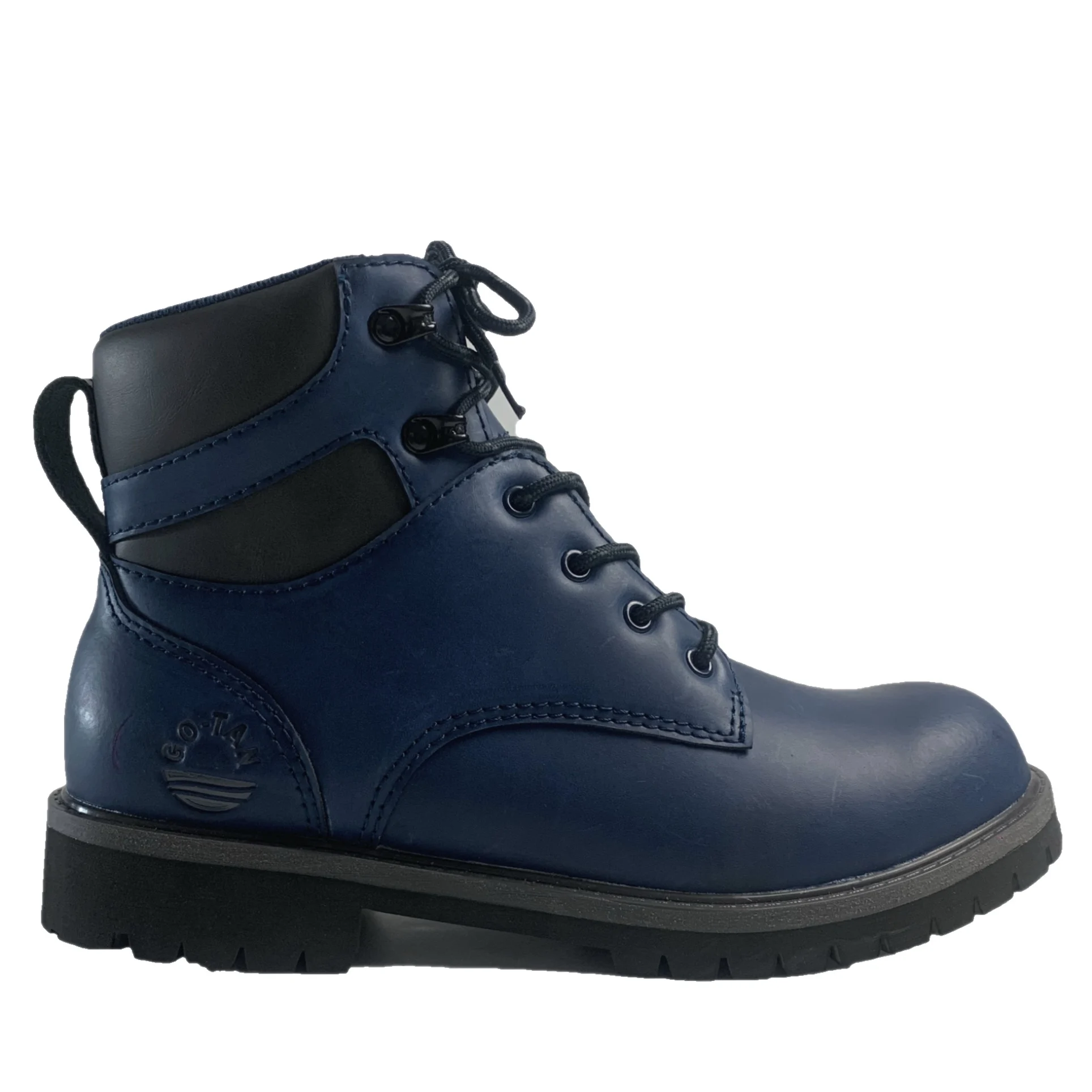 navy blue work boots